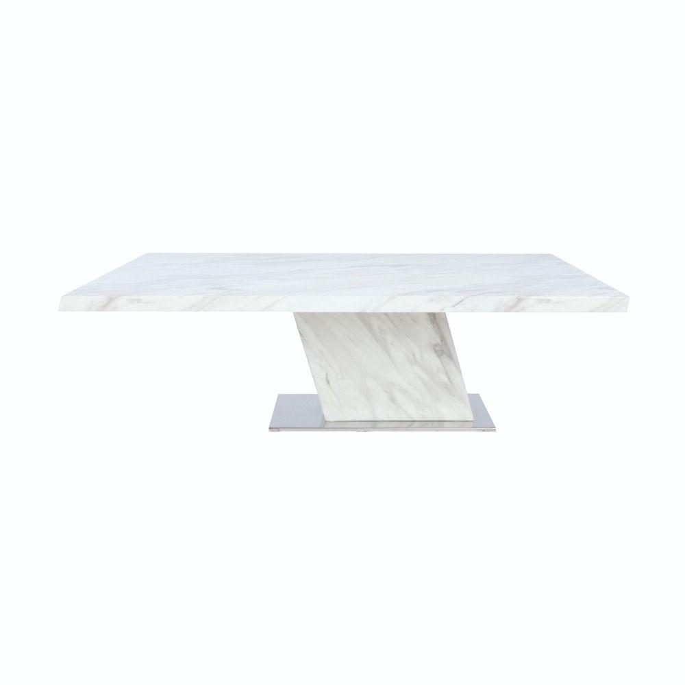 โต๊ะกลางหินอ่อน รุ่นอัลลาโน่ ขนาด 130 ซม. - สีขาว