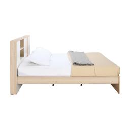 เตียงนอน พร้อมกล่องเก็บของใต้เตียง รุ่นร็อตเตอร์ดัม ขนาด 5 ฟุต - สีเลอร์บานา โอ๊ค/ขาว