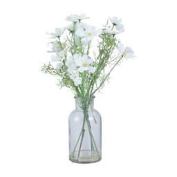 ดอกไม้ในแจกัน รุ่นพลอย - สีขาว/ใสโปร่ง