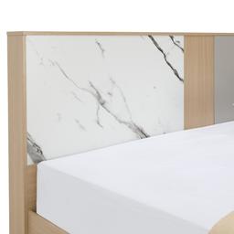 furinbox เตียงนอน รุ่นแมกโนเลีย ขนาด 6 ฟุต - สีธรรมชาติ/หินอ่อน