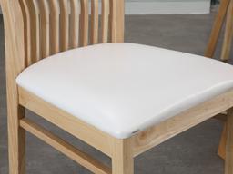 เก้าอี้ทานอาหาร รุ่นลิเดีย - สีธรรมชาติ/ขาว