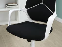เก้าอี้สำนักงานพนักพิงสูง รุ่นโวลเฟรม - สีขาว/ดำ
