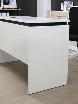 โต๊ะทำงาน รุ่นไลน์นิโอ ขนาด 120 ซม. - สีขาว/ดำ