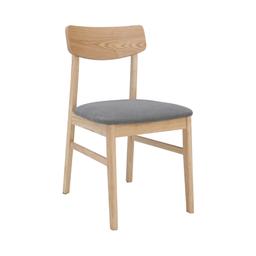 เก้าอี้ทานอาหารไม้ รุ่นลิโด้ - สีธรรมชาติ/เทา