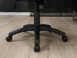 เก้าอี้สำนักงาน PVC พนักพิงกลาง รุ่นโบนิตาร์ - สีดำ