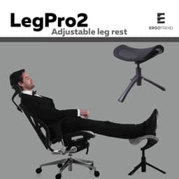 ที่พักเท้าเพื่อสุขภาพ เออร์โกเทรน รุ่น LegPro2 - สีดำ