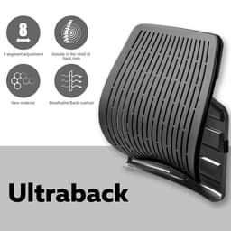 พนักพิงหลังเพื่อสุขภาพ เออร์โกเทรน รุ่น Ultraback - สีดำ