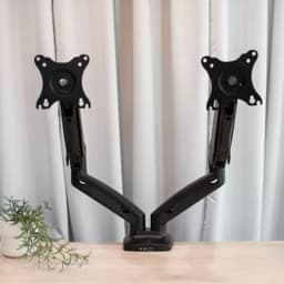 แขนจับจอ 2 แขน เออร์โกเทรน รุ่น Robot 02 GEN2 - สีดำ
