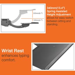 ที่วางคีย์บอร์ด เออร์โกเทรน รุ่น Smart Keyboard tray- สีดำ