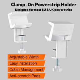 ตัวหนีบปลั๊ก เออร์โกเทรน รุ่น Power Strip Holder - สีขาว