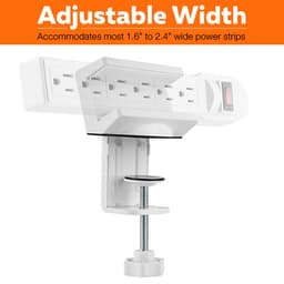 ตัวหนีบปลั๊ก เออร์โกเทรน รุ่น Power Strip Holder - สีขาว