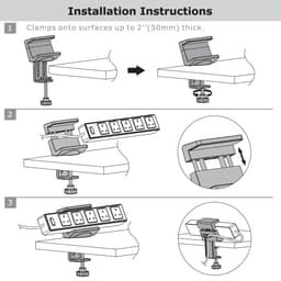 ตัวหนีบปลั๊ก เออร์โกเทรน รุ่น Power Strip Holder - สีขาว