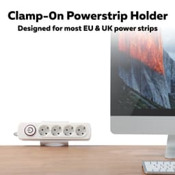 ตัวหนีบปลั๊ก เออร์โกเทรน รุ่น Power Strip Holder - สีขาว