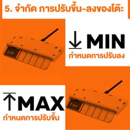 โต๊ะทำงานปรับระดับ เออร์โกเทรน รุ่นเจน 4 ขนาด 200 ซม. - สีแกร์ไฟต์/ดำ