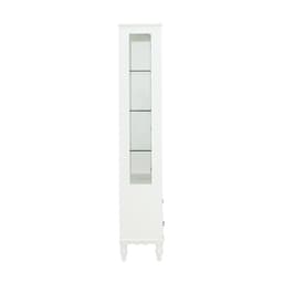 ตู้โชว์ 2 บาน รุ่นอนาสตาเซีย ขนาด 80 ซม. - สีขาว