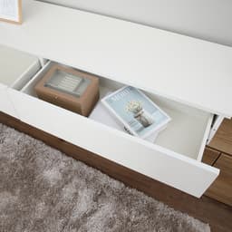 ตู้วางทีวี รุ่นเอ็กซ์แพน ขนาด 160-270 ซม. - สีขาว/ไลท์ โอ๊ค