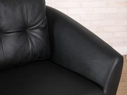 โซฟา PVC 2 ที่นั่ง รุ่นแมกซ์ - สีดำ