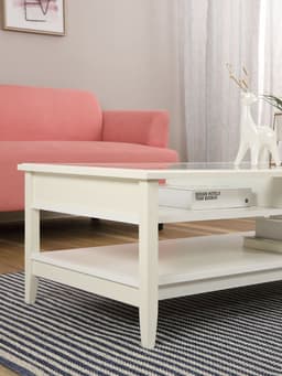 โต๊ะกลางกระจก รุ่นลา-โบเต้ ขนาด 101 ซม. - สีใส่โปรง