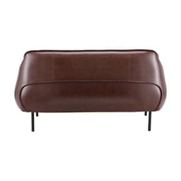 โซฟาหนัง PVC-Bicast 2 ที่นั่ง รุ่นกรุ๊ฟ - สีน้ำตาล