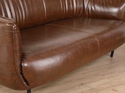 โซฟาหนัง PVC-Bicast 2 ที่นั่ง รุ่นกรุ๊ฟ - สีน้ำตาล