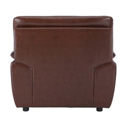 โซฟาหนัง PVC-bicast 1 ที่นั่ง รุ่นอาคีโอะ - สีน้ำตาลเข้ม