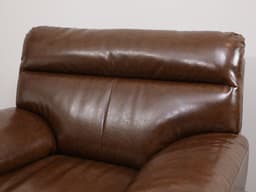 โซฟาหนัง PVC-bicast 1 ที่นั่ง รุ่นอาคีโอะ - สีน้ำตาลเข้ม