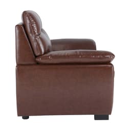 โซฟาหนัง PVC-bicast  2 ที่นั่ง รุ่นอาคีโอะ  - สีน้ำตาลเข้ม