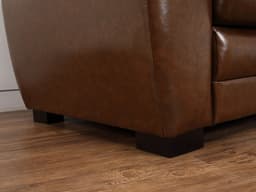 โซฟาหนัง PVC-bicast  2 ที่นั่ง รุ่นอาคีโอะ  - สีน้ำตาลเข้ม