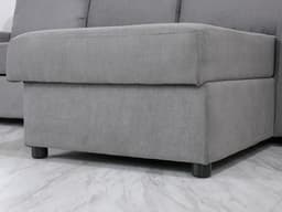 โซฟาเบดผ้า L-shape ฟังก์ชัน ด้านซ้าย รุ่นโดมินัส - สีเทา