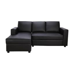 โซฟาหนัง PVC L-shape ด้านขวา รุ่นจอร์จ - สีน้ำตาลเข้ม