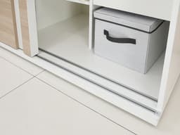 ตู้บานสไลด์ รุ่นซิดนี่ย์ ขนาด 160 ซม. - สีเลอบาน่า โอ๊ค/ขาว