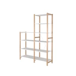 ชั้นวางของ รุ่นวู้ดเด้น สมาร์ทเฟล็กซ์ SR_02H ขนาด 148.9 ซม. - สีธรรมชาติ/ขาว