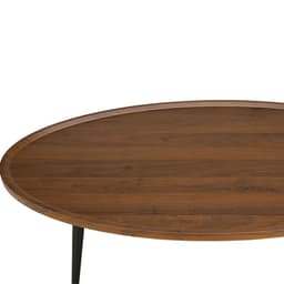 โต๊ะ Nesting รุ่นโอวาโล่ (2 ชิ้น/ชุด) - สีวอลนัท