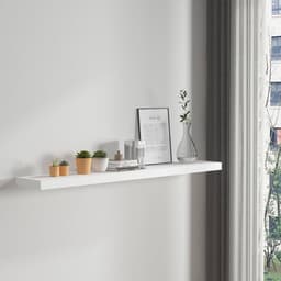 แผ่นชั้นไม้ PVC รุ่นบล็อก เชลฟ์ ขนาด 150 ซม. - สีขาว