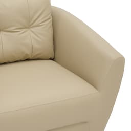 โซฟา PVC 1 ที่นั่ง รุ่นแมกซ์  - สีครีม