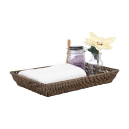 ตะกร้าอเนกประสงค์ รุ่นบาสต้า ขนาด 34 x 23 x 5.5 ซม. - สีน้ำตาล