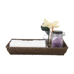 ตะกร้าอเนกประสงค์ รุ่นบาสต้า ขนาด 34 x 23 x 5.5 ซม. - สีน้ำตาล