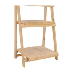 ชั้นไม้แบบพับได้+กระดานดำ ขนาด 55 x 40 x 135 ซม. - สีธรรมชาติ