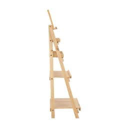 ชั้นไม้แบบพับได้+กระดานดำ ขนาด 55 x 40 x 135 ซม. - สีธรรมชาติ