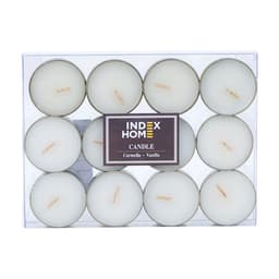 เทียนทีไลท์ 12 ชิ้น รุ่นคาเมลล่า - กลิ่นวนิลา / สีครีม