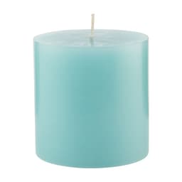 เทียนพิลล่า รุ่น คาเมลล่า ขนาด 3 x 3 นิ้ว - สีฟ้า (กลิ่นโอเชี่ยน)