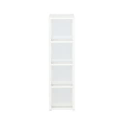 ตู้ลิ้นชัก 4 ชั้น ทรงแคบ รุ่นโมลด์ - สีขาว