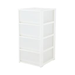 ตู้อเนกประสงค์ 4 ชั้น รุ่นโมลด์ - สีขาว