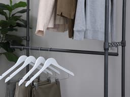 โครงตู้เสื้อผ้า 2 ราว รุ่นเวลเน็ท ขนาด 83.5 ซม. - สีเทา