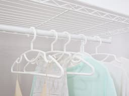 โครงตู้เสื้อผ้า 2 ราว รุ่นเวลเน็ท ขนาด 83.5 ซม. - สีขาว