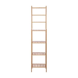 ชั้นวางในห้องน้ำ 7 ชั้น รุ่นเอลวิด้า สูง 163 ซม. - สีธรรมชาติ