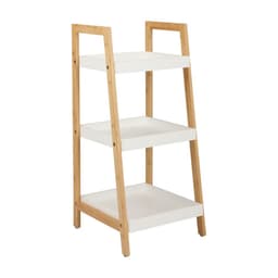 ชั้นวางของ 3 ชั้น รุ่นโนระ ขนาด 35 x 35 x 77 ซม.  - สีขาว/ธรรมชาติ