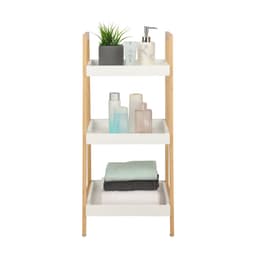 ชั้นวางของ 3 ชั้น รุ่นโนระ ขนาด 35 x 35 x 77 ซม.  - สีขาว/ธรรมชาติ
