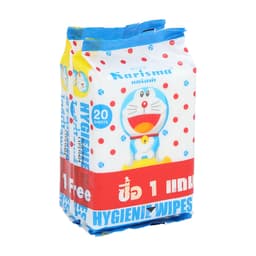 ผ้าเปียกแอนตี้แบคทีเรีย แคริสม่า บรรจุ 20 แผ่น - สีขาว