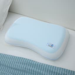 หมอนหนุนทรงโชวเดอร์ รุ่นโพลาร์ ขนาด 64 x 38 x 14 ซม. - สีฟ้าอ่อน